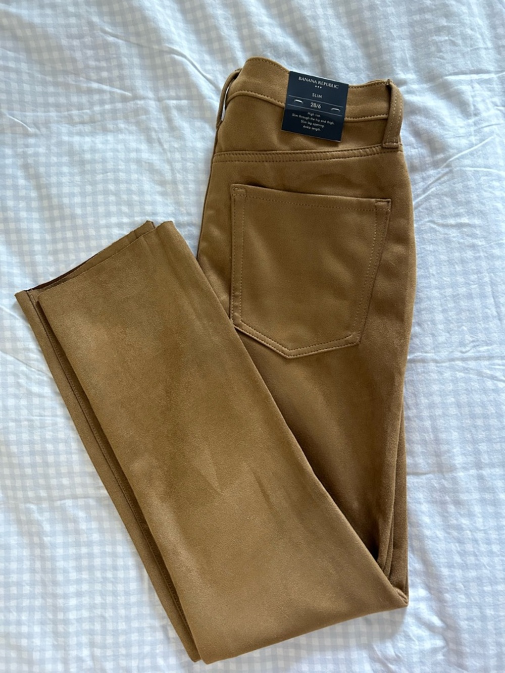 Banana Republic High-Rise Slim Pants in Camel